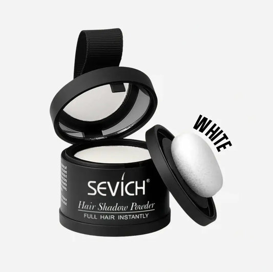 Sevich hair shadow powder with a white sample on a light gray background